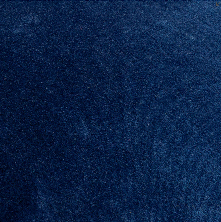 Navy Scalloped Pillow