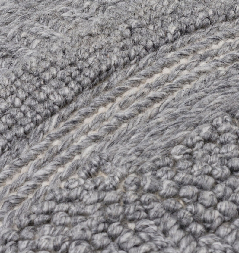 Gray Textured Pillow