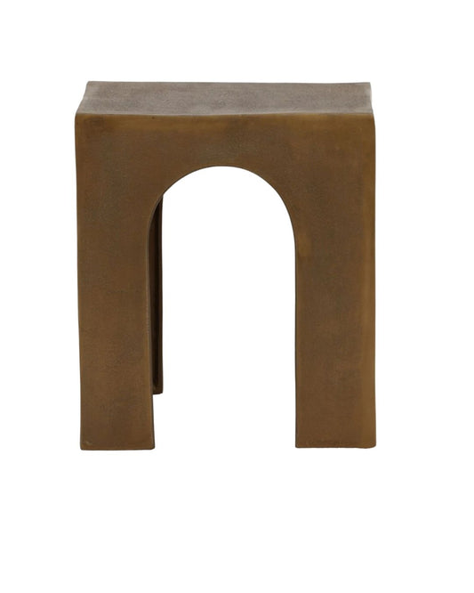 Antique Brass Side Table