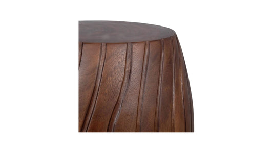Teak Basketweave Side Table