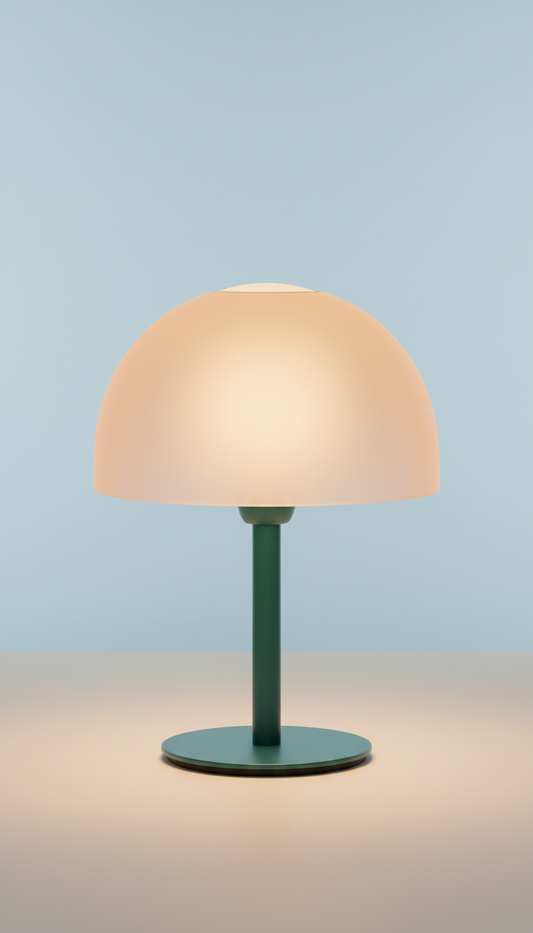 Glass Table Lamp Sunlit Apricot