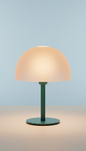 Glass Table Lamp Sunlit Apricot