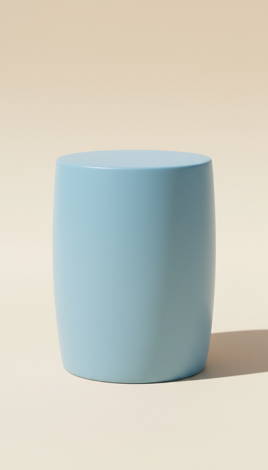 Outdoor Ceramic Side Table Sky Blue