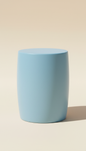 Outdoor Ceramic Side Table Sky Blue