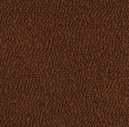 brown textured throw with woven fringe and soft looped weave