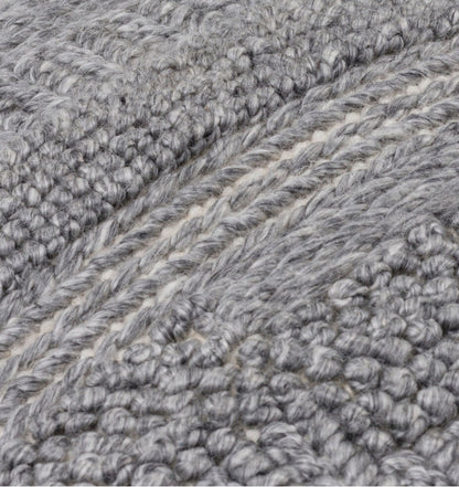 Gray Textured Pillow