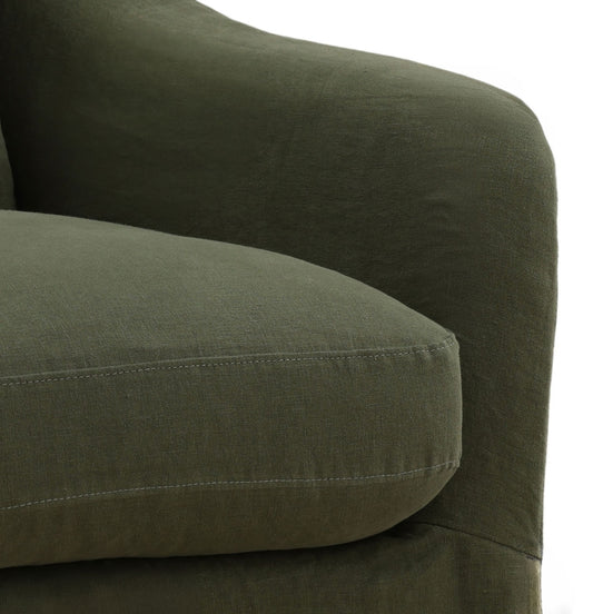 Olive Green Swivel Accent Chair