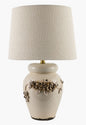 Vintage 3-D Floral Table Lamp