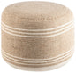 Round Natural Pouf