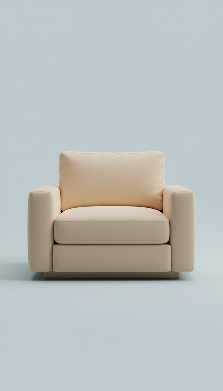 Modular Accent Chair in Cream
