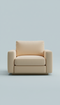 Modular Accent Chair in Cream