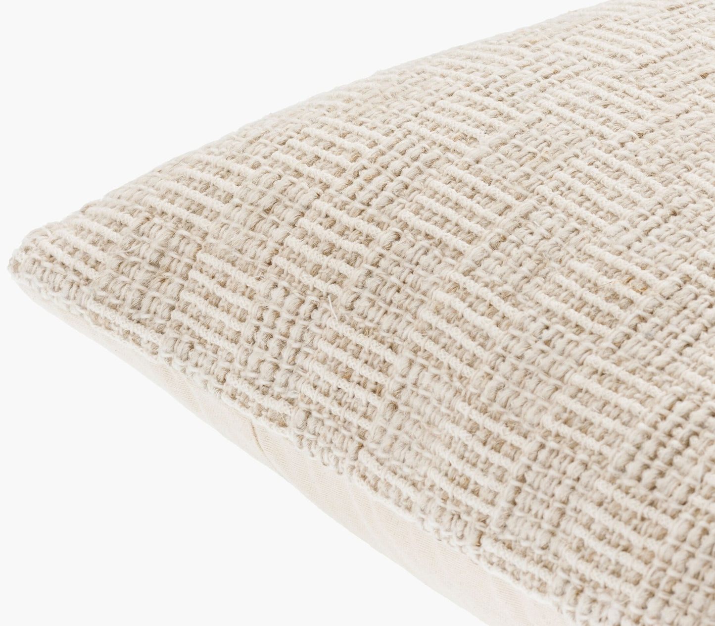 Textured Beige Pillow
