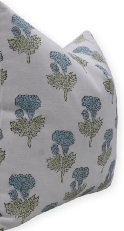 Blue Thisle Pillow