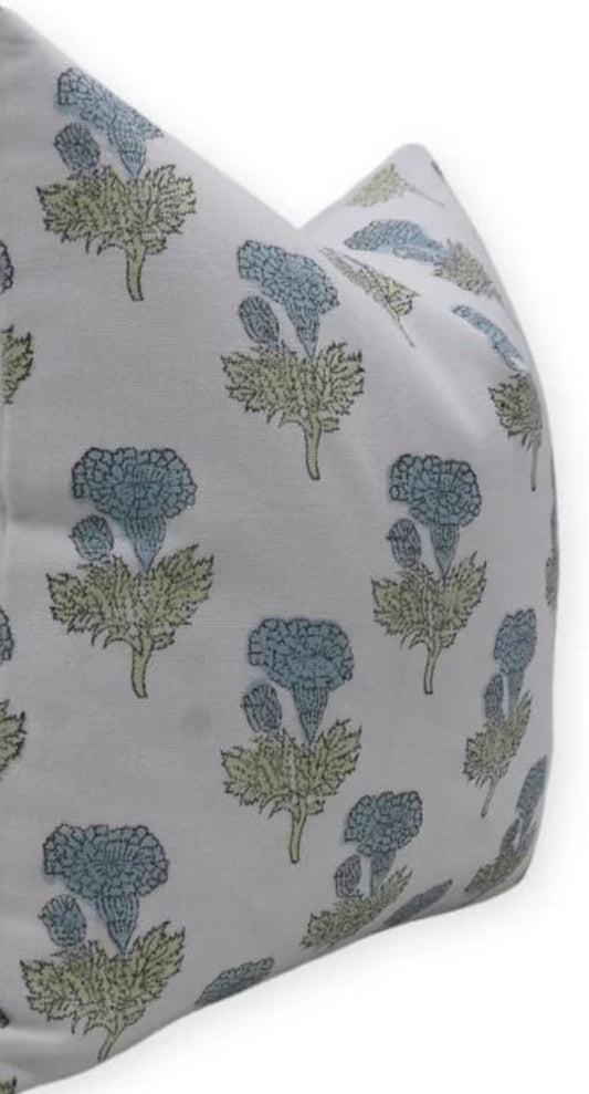 Blue Thisle Pillow