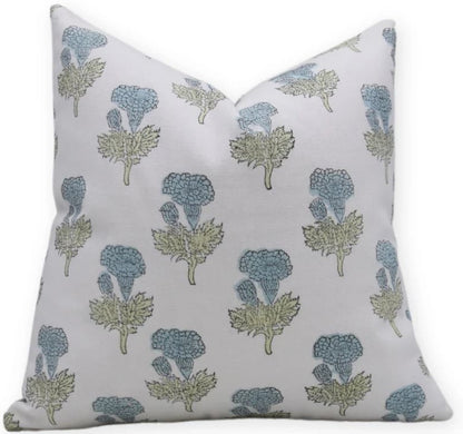 Blue Thisle Pillow