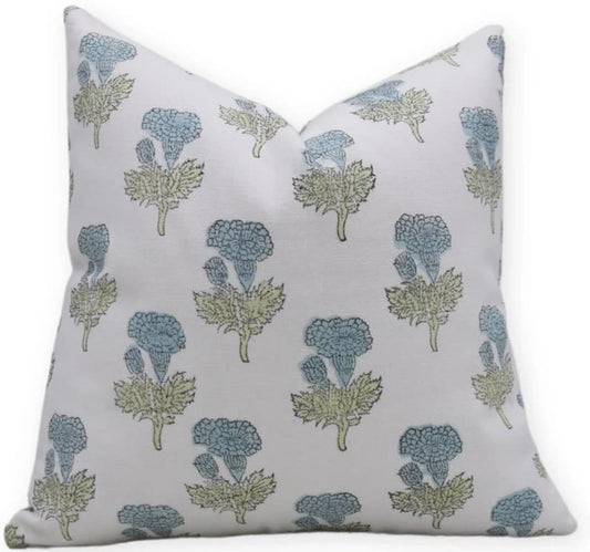 Blue Thisle Pillow