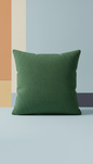 Textured Throw Pillow Leaf Green