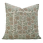 Brown n Green Floral Pillow