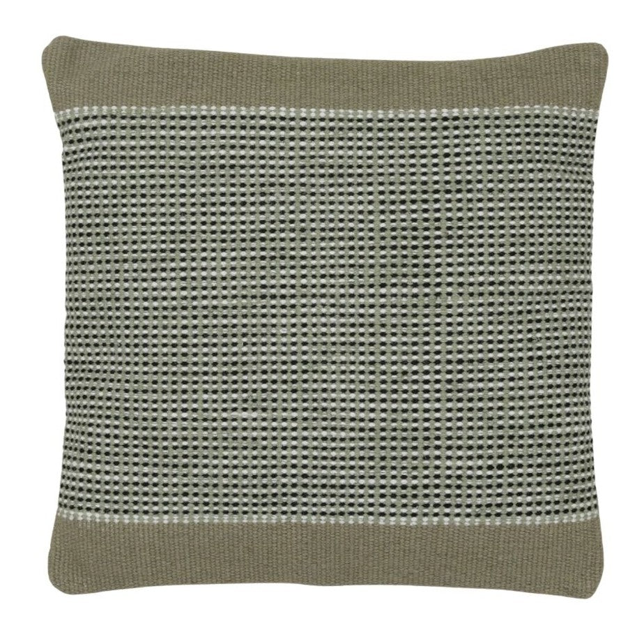Olive Textured Outdoor Pillow