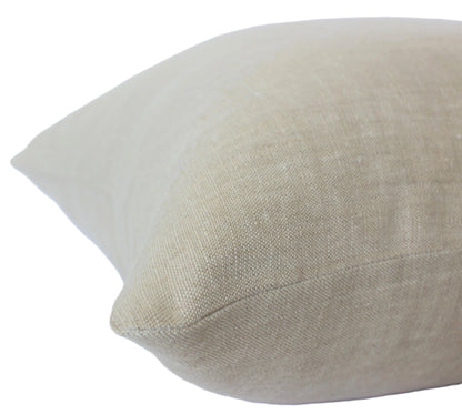 Natural Solid Linen Pillow