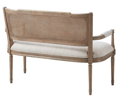 Rattan Shield Back Settee