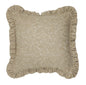 Brown Tone-on -Tone Floral Pillow